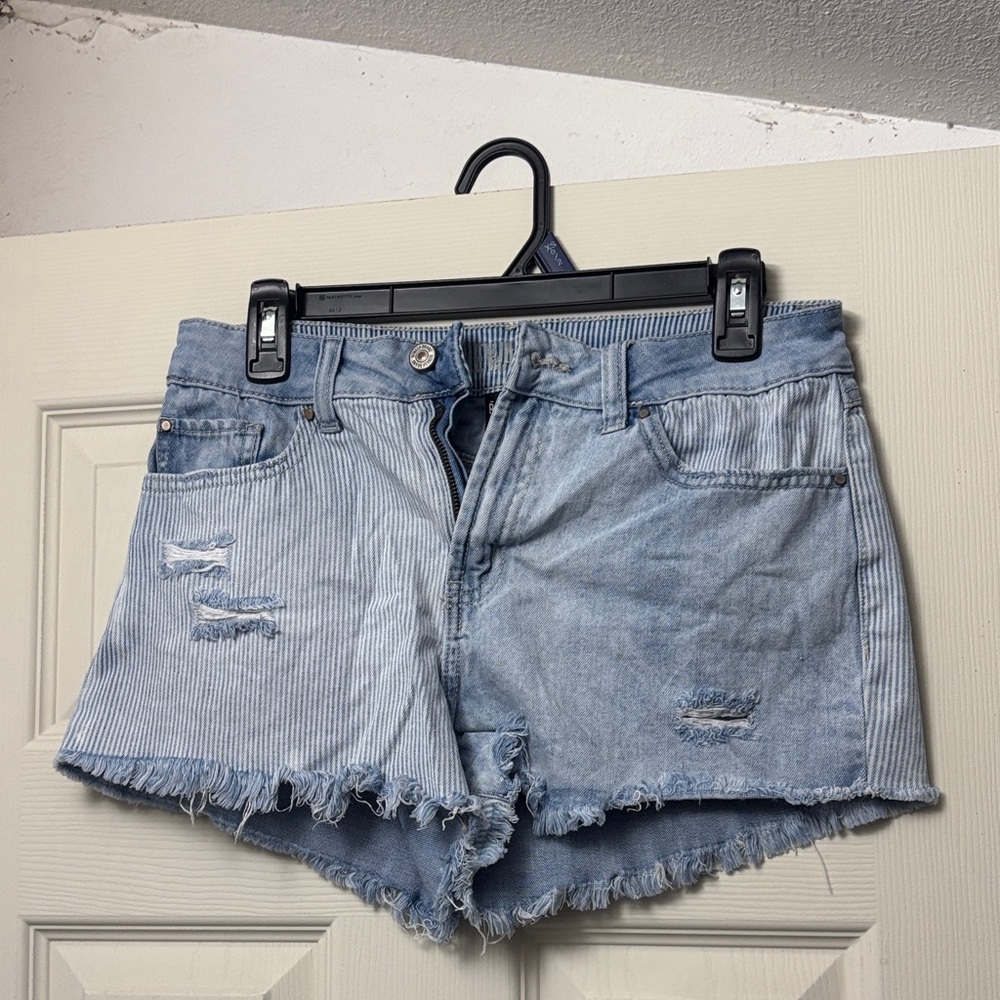 Rewash Blue Jean Shorts Distressed Cut-Off Style